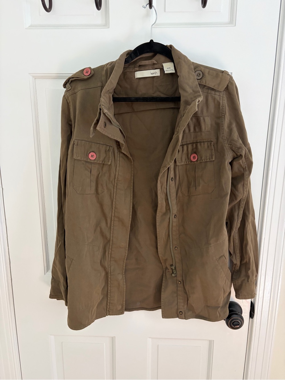 Women’s Oversized Utility Field Jacket in Olive Brown